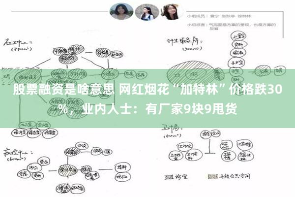 股票融资是啥意思 网红烟花“加特林”价格跌30%，业内人士：有厂家9块9甩货