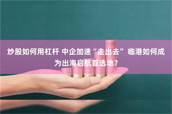 炒股如何用杠杆 中企加速“走出去” 临港如何成为出海启航首选地？