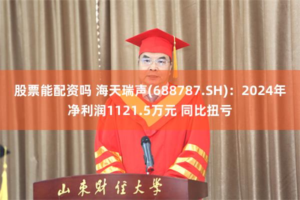 股票能配资吗 海天瑞声(688787.SH)：2024年净利润1121.5万元 同比扭亏