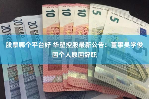 股票哪个平台好 华塑控股最新公告：董事吴学俊因个人原因辞职
