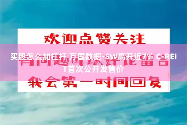 买股怎么加杠杆 万国数据-SW高开近7% C-REIT首次公开发售价