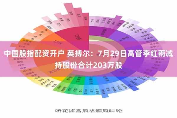 中国股指配资开户 英搏尔:7月29日高管李红雨减持股份合计203万股