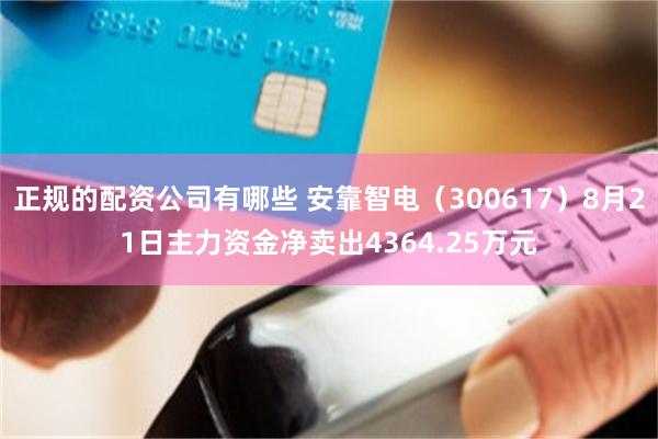 正规的配资公司有哪些 安靠智电(300617)8月21日主力资金净卖出4364.25万元