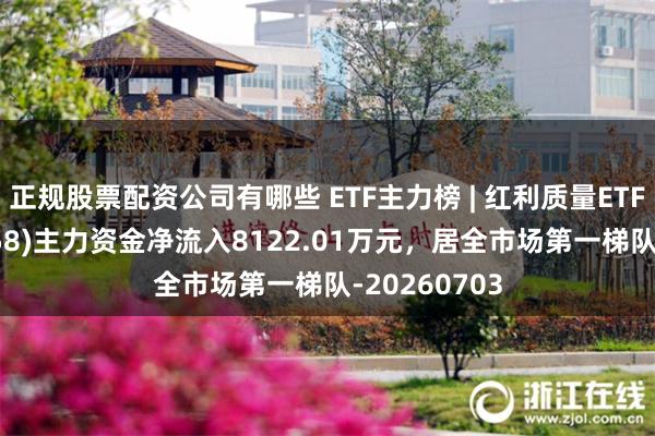 正规股票配资公司有哪些 ETF主力榜 | 红利质量ETF华夏(159758)主力资金净流入8122.01万元，居全市场第一梯队-20260703