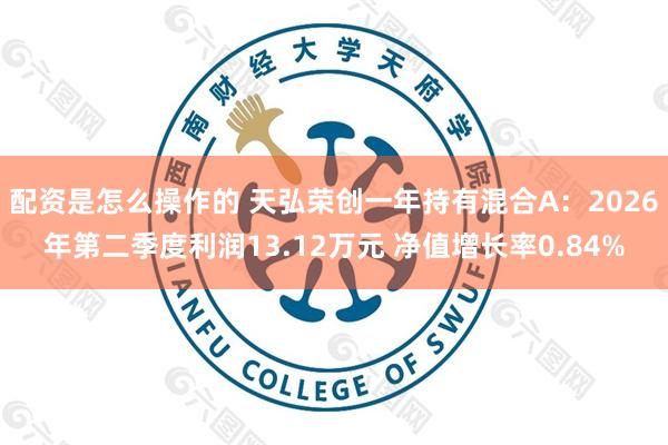 配资是怎么操作的 天弘荣创一年持有混合A：2026年第二季度利润13.12万元 净值增长率0.84%
