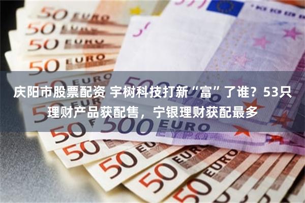 庆阳市股票配资 宇树科技打新“富”了谁？53只理财产品获配售，宁银理财获配最多