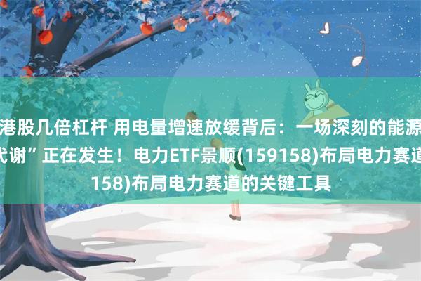 港股几倍杠杆 用电量增速放缓背后：一场深刻的能源结构“新陈代谢”正在发生！电力ETF景顺(159158)布局电力赛道的关键工具