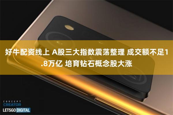 好牛配资线上 A股三大指数震荡整理 成交额不足1.8万亿 培育钻石概念股大涨