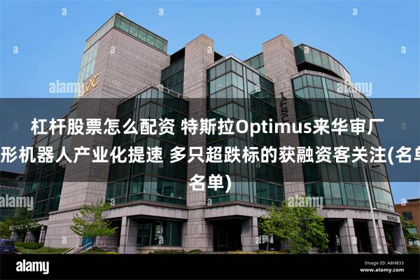 杠杆股票怎么配资 特斯拉Optimus来华审厂 人形机器人产业化提速 多只超跌标的获融资客关注(名单)
